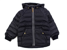 Mikk-line dark navy PU winter jacket